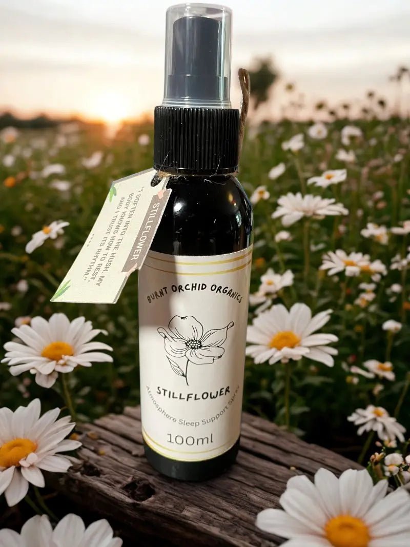 Sleep Aromatherapy Support or Pillow Spray - Stillflower - Burnt Orchid Organics