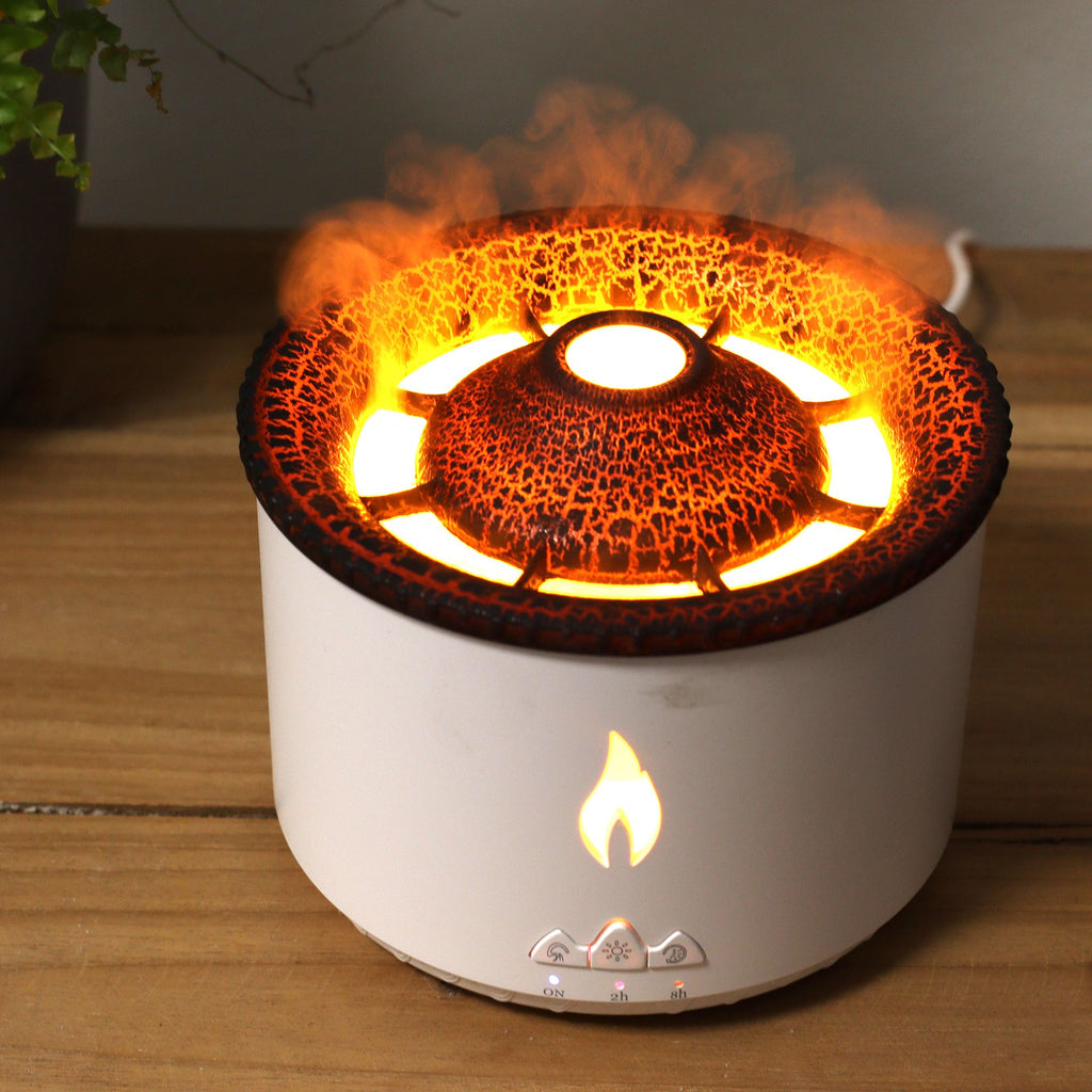Medium Volcano Effect Aroma Diffuser (plug) Two Colours - 360ml - Burnt Orchid Organics