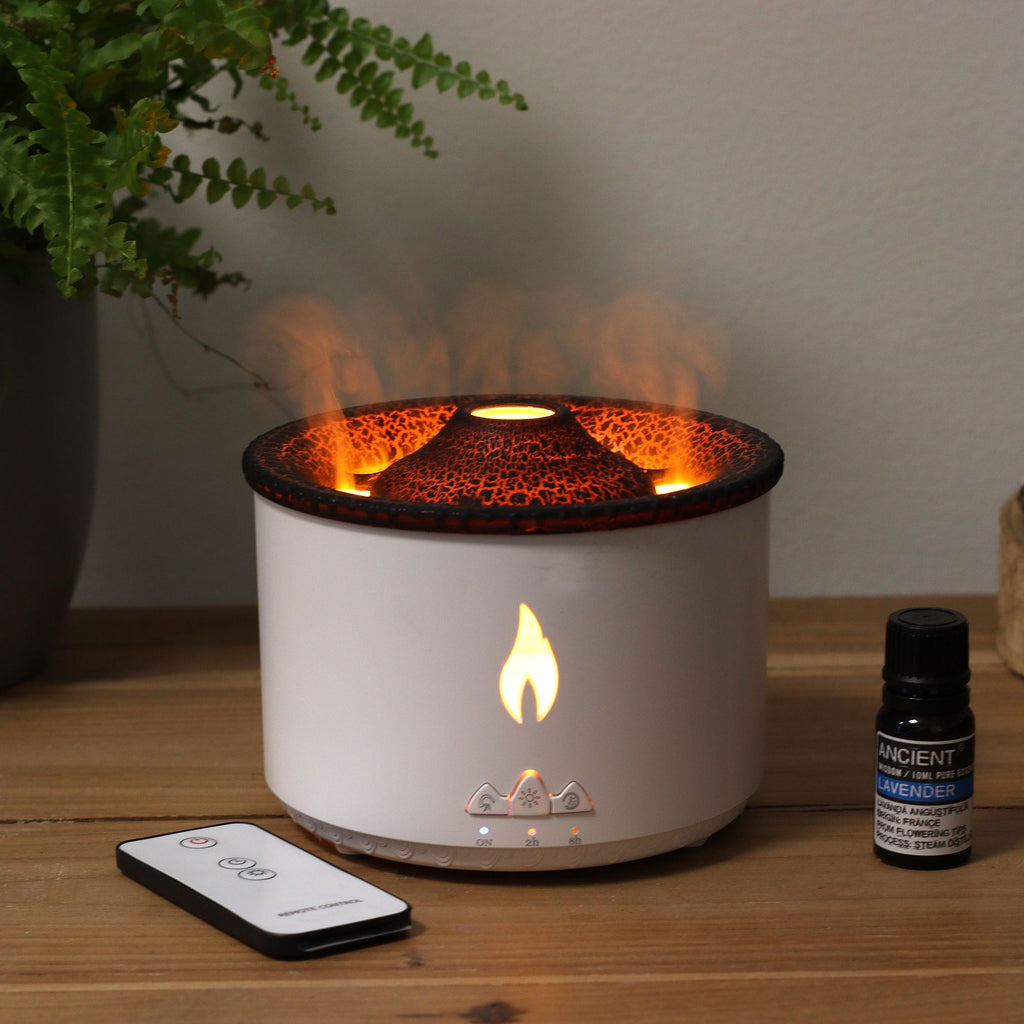 Medium Volcano Effect Aroma Diffuser (plug) Two Colours - 360ml - Burnt Orchid Organics