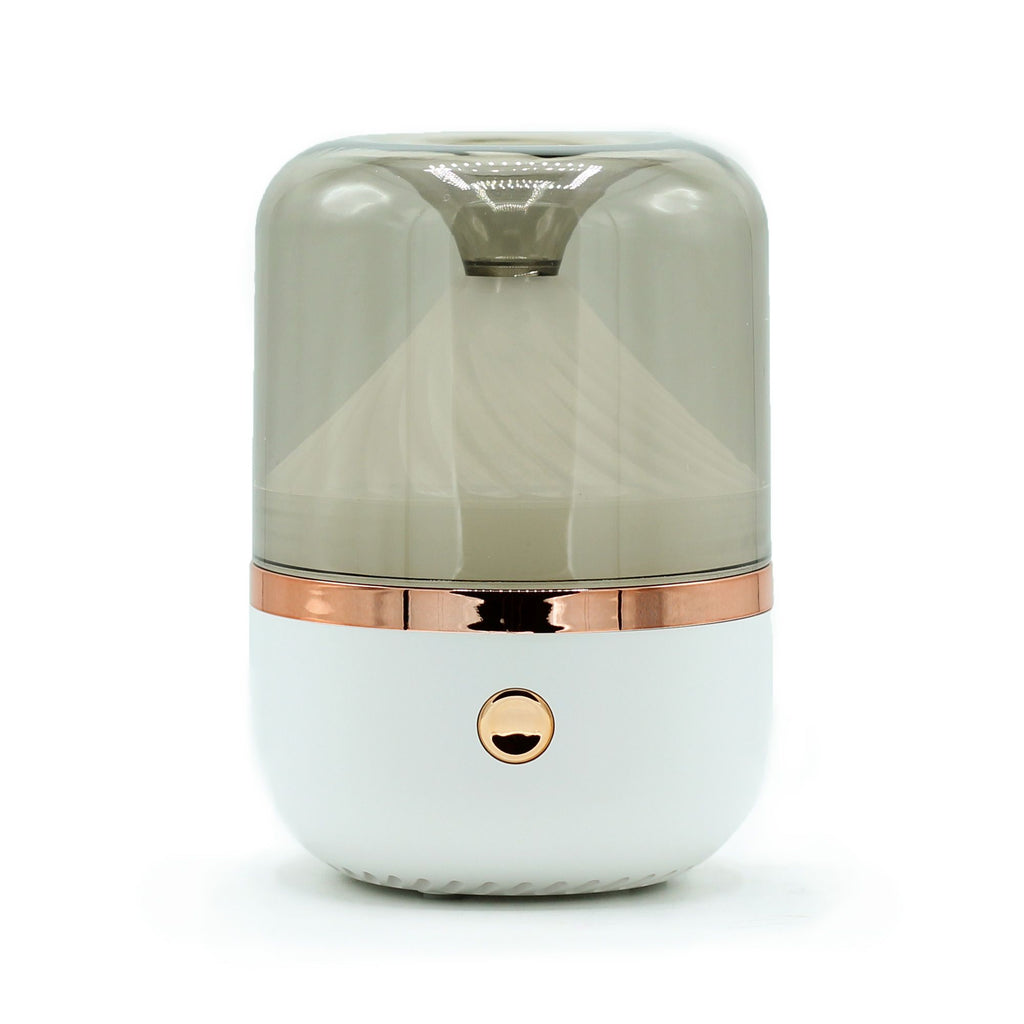 Urban Aroma Diffuser White & Bronze - USB - Colour Change - Burnt Orchid Organics