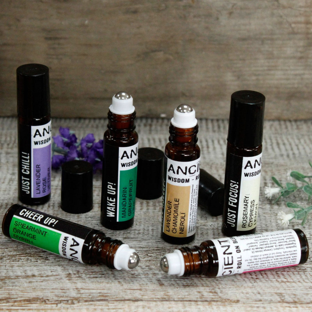 10ml Roll On Essential Oil Blend - Wake up! - Burnt Orchid Organics