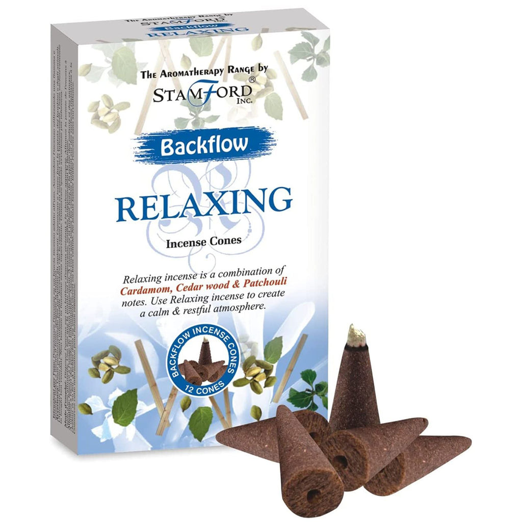Aromatherapy Backflow Cones - Relaxing - Burnt Orchid Organics