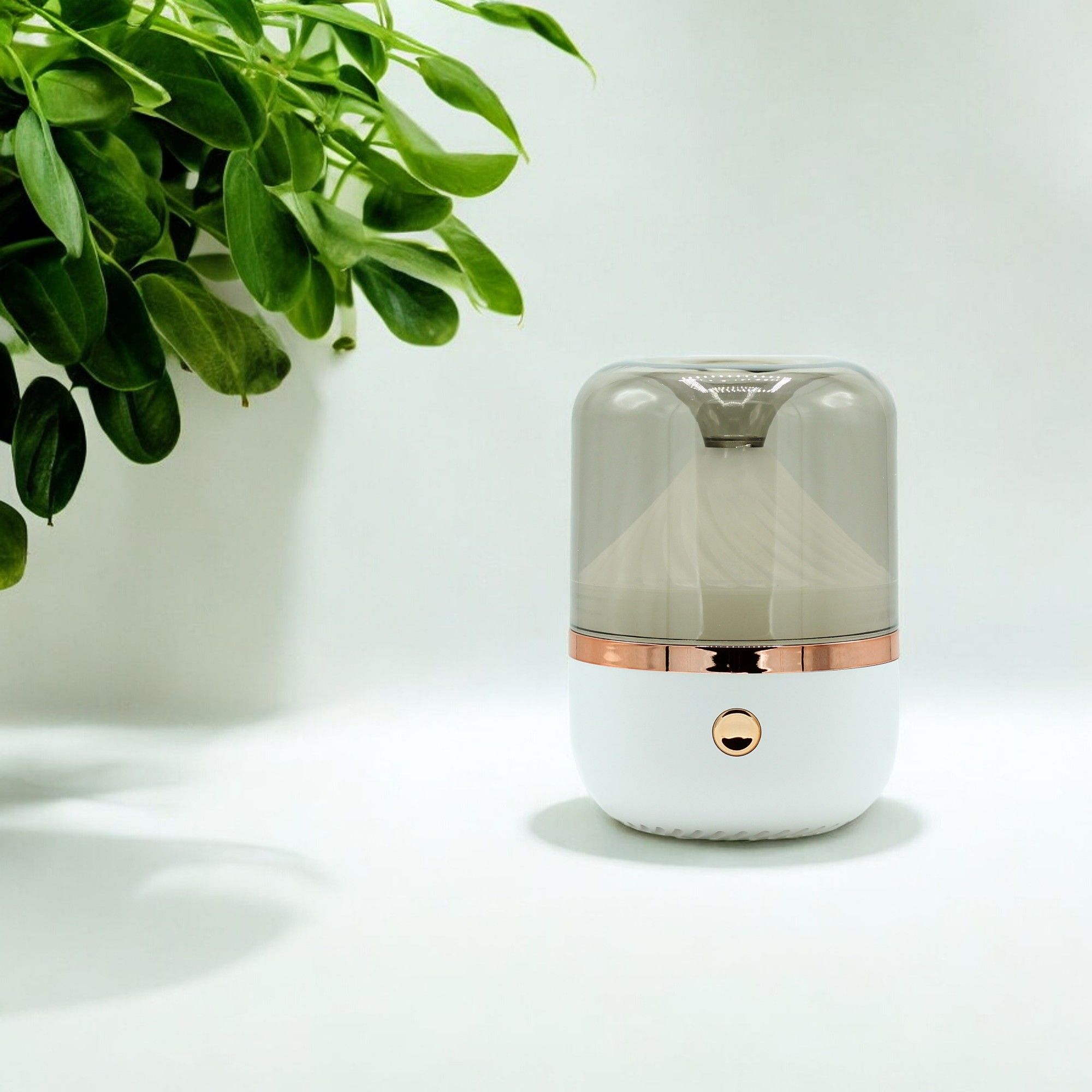 Urban Aroma Diffuser White & Bronze - USB - Colour Change - Burnt Orchid Organics