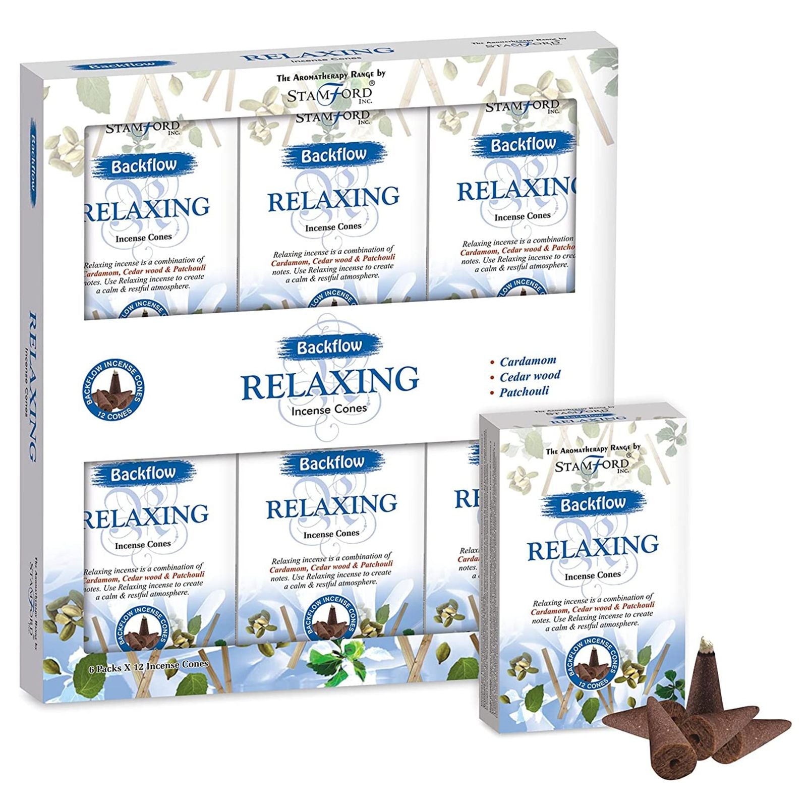 Aromatherapy Backflow Cones - Relaxing - Burnt Orchid Organics
