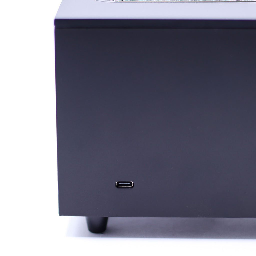 Flame Effect Aroma Diffuser with Birdsound - Black USB - Colour Change - Burnt Orchid Organics