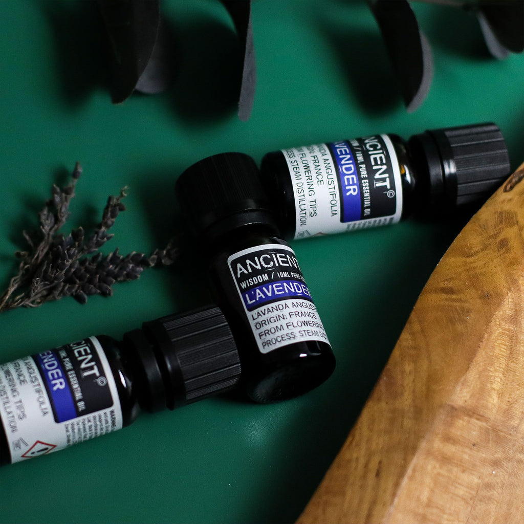 Set of Lavender, Tea Tree & Rosemary Essential Oils - 10ml Each - Burnt Orchid Organics