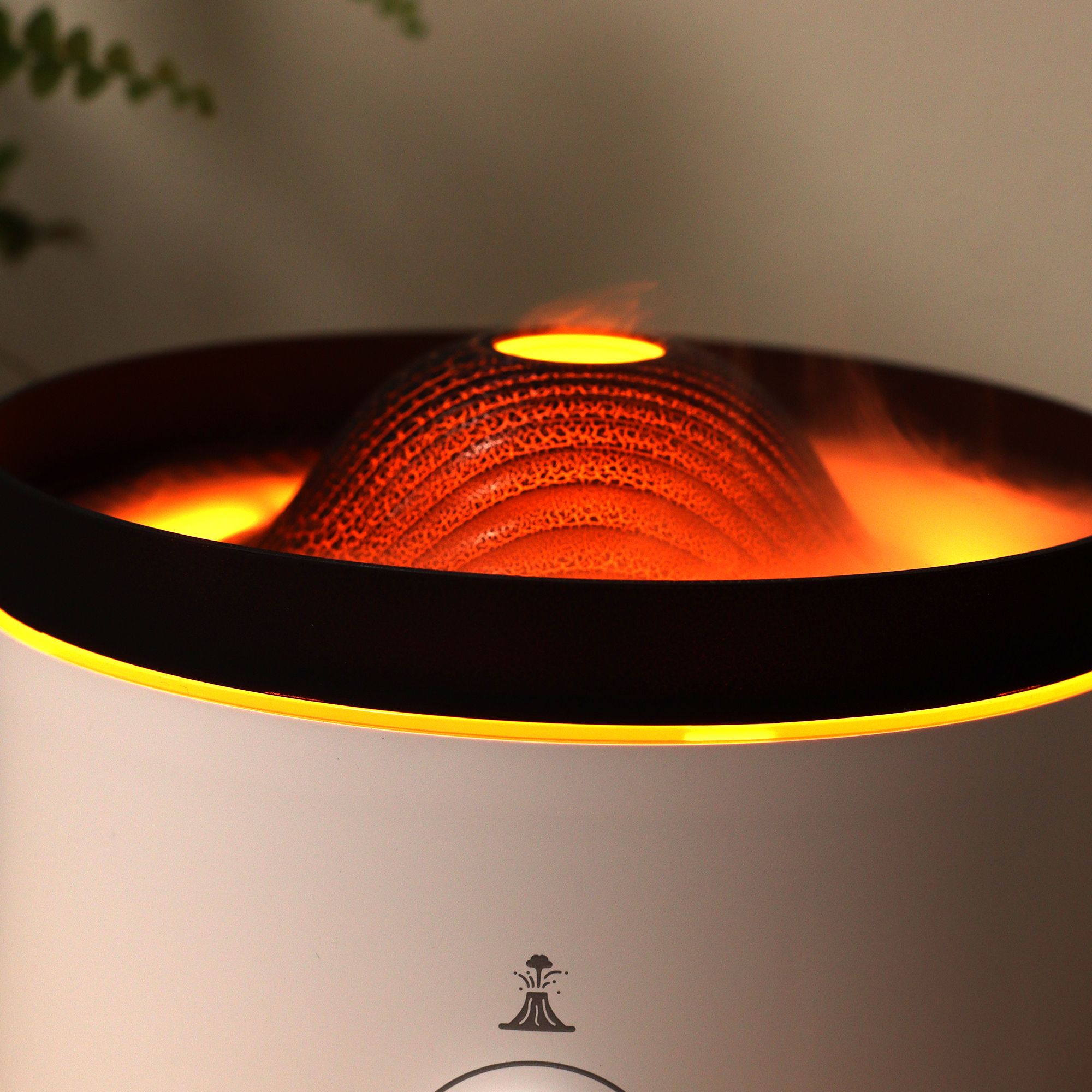 Large Volcano Effect Aroma Diffuser (plug) Two Colours - 560ml - Burnt Orchid Organics