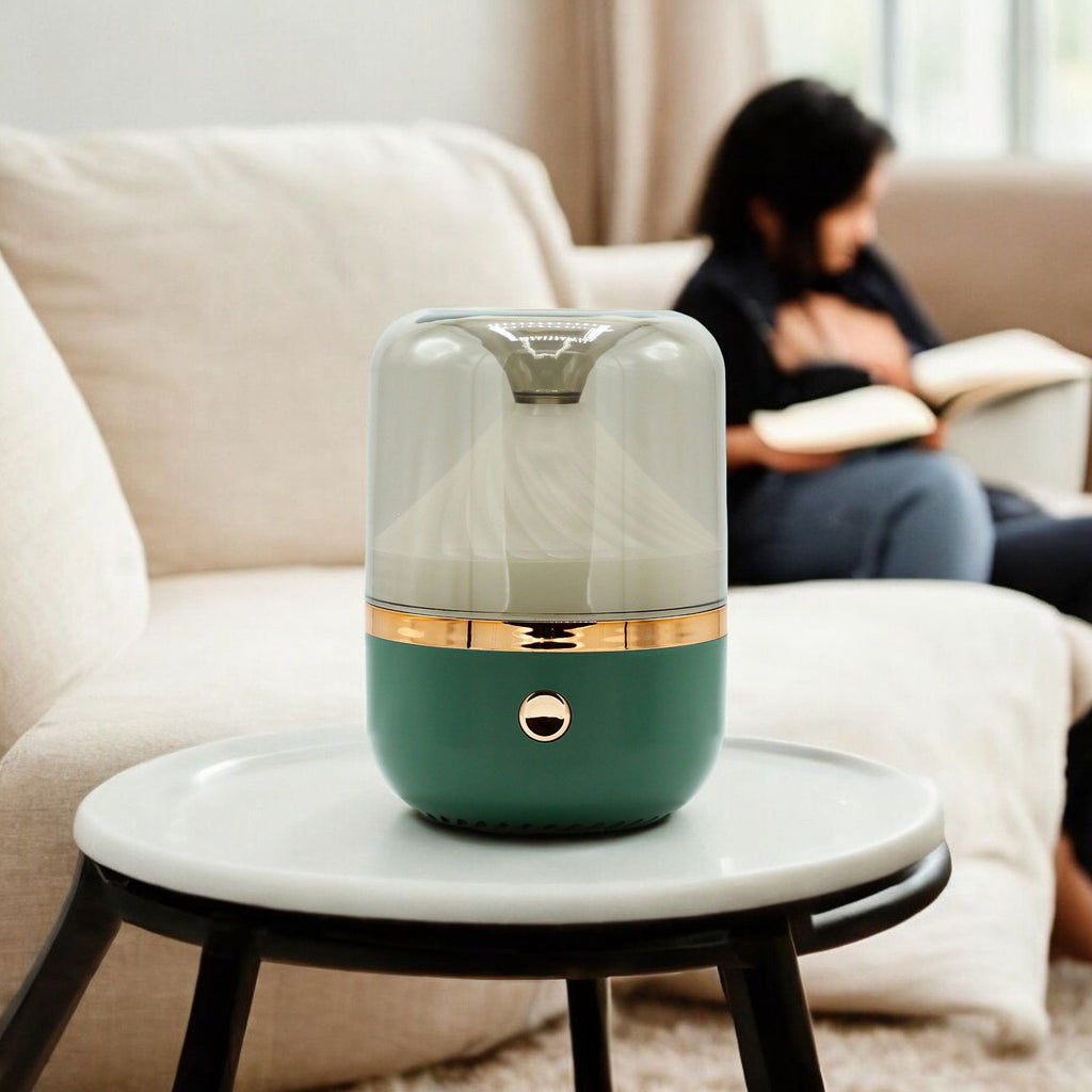 Urban Aroma Diffuser Green & Bronze - USB - Colour Change - Burnt Orchid Organics