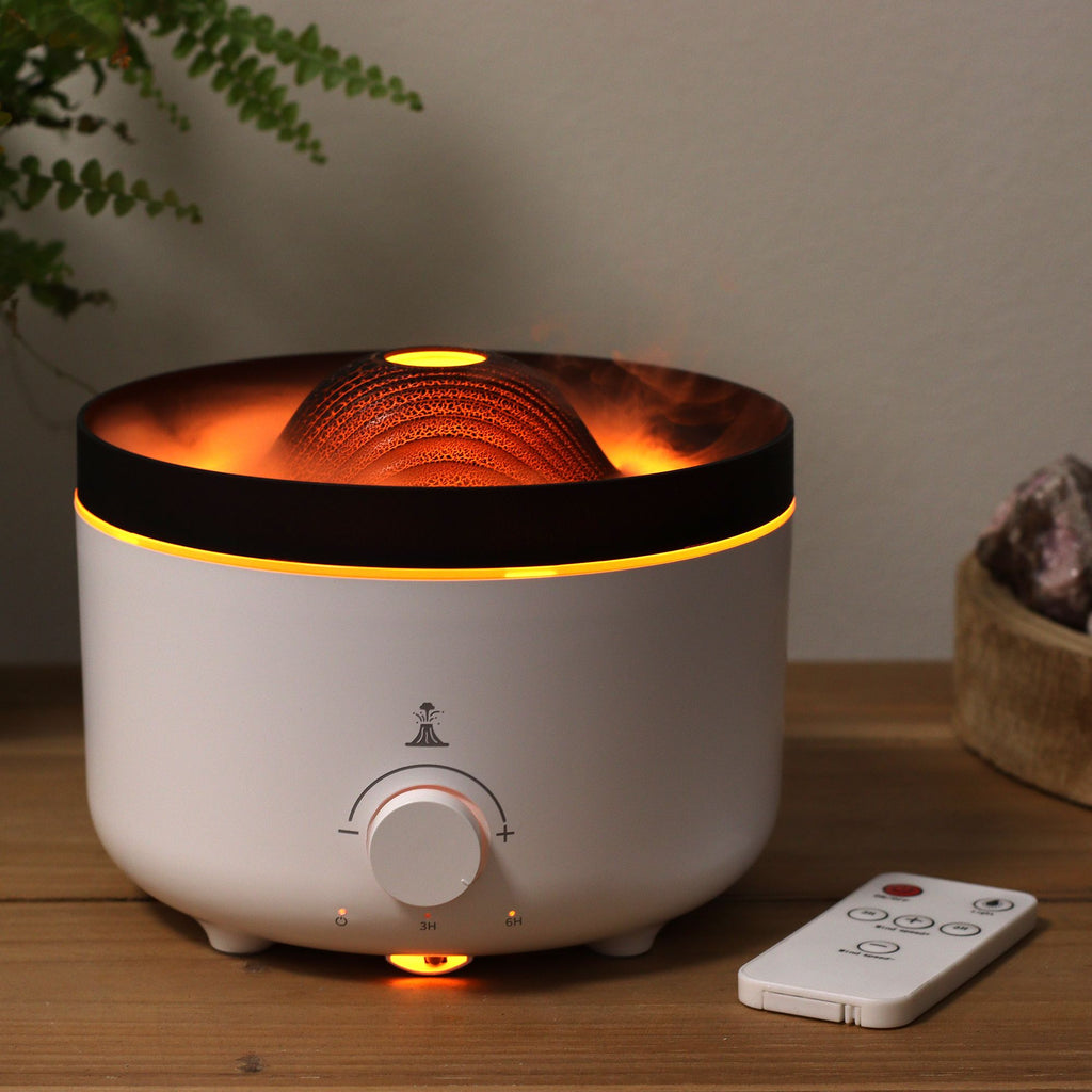 Large Volcano Effect Aroma Diffuser (plug) Two Colours - 560ml - Burnt Orchid Organics