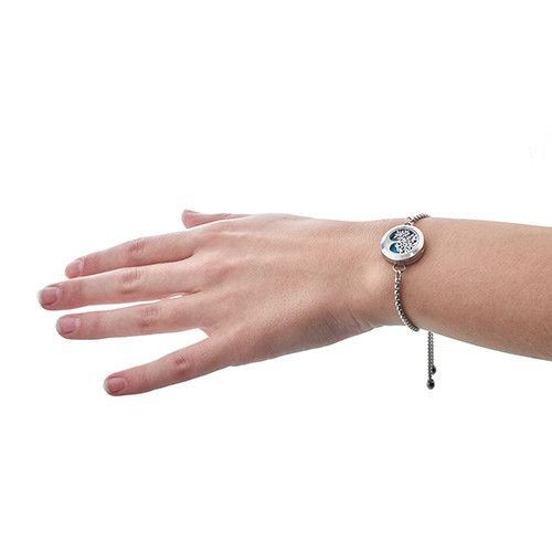 Aromatherapy Jewellery Chain Bracelet - Tree of Life - 20mm - Burnt Orchid Organics