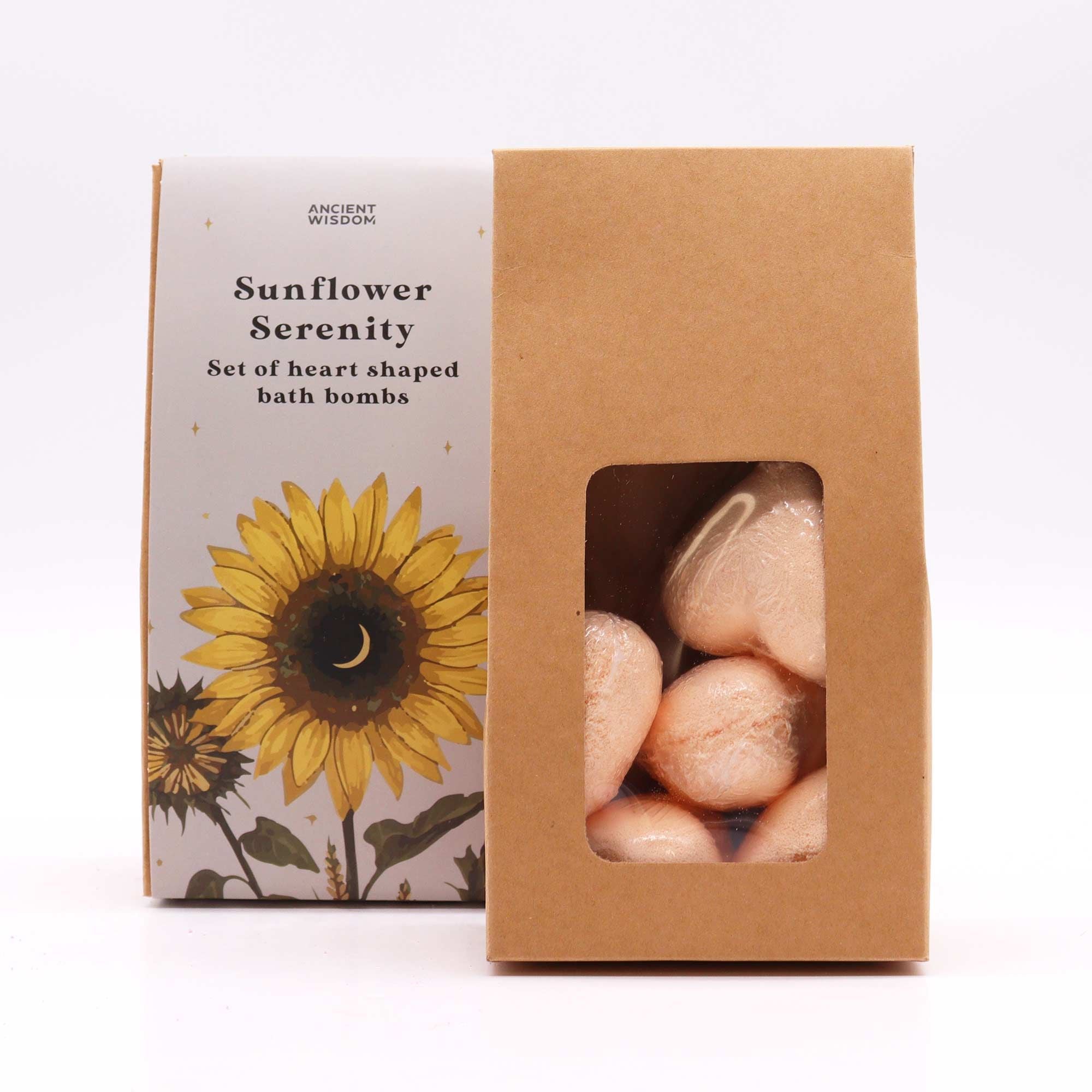 Sunflower Serenity Bath Heart Gift Set - Burnt Orchid Organics