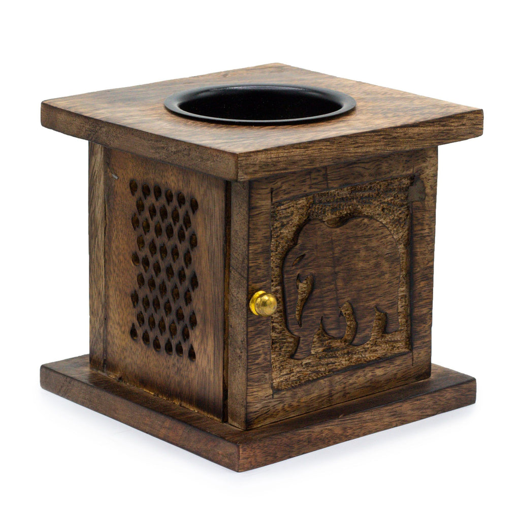 Large Mango Box Burner - Elephant - Burnt Orchid Organics