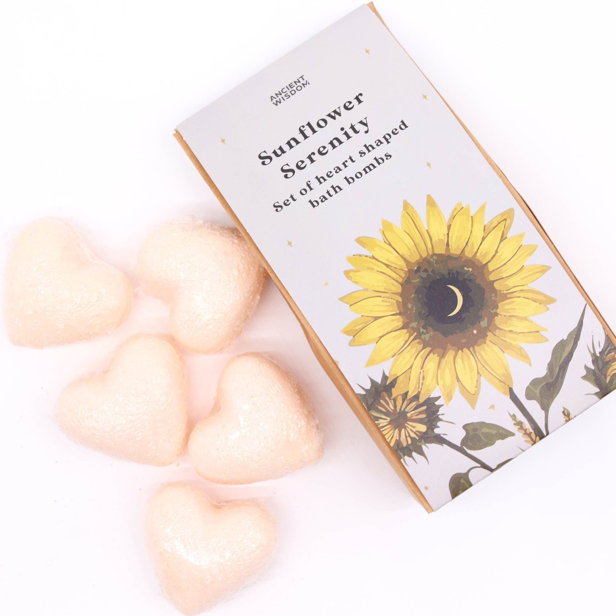 Sunflower Serenity Bath Heart Gift Set - Burnt Orchid Organics