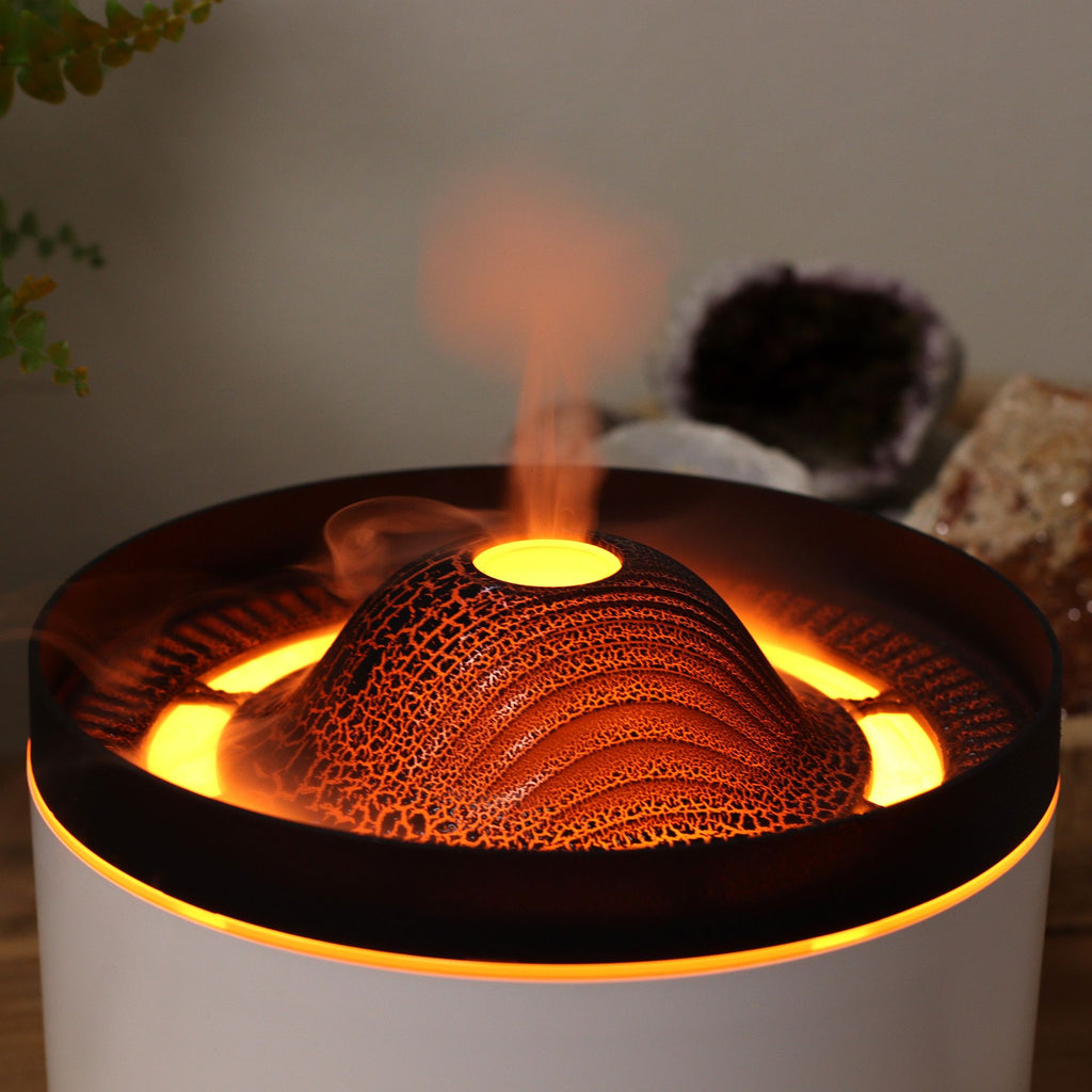 Large Volcano Effect Aroma Diffuser (plug) Two Colours - 560ml - Burnt Orchid Organics