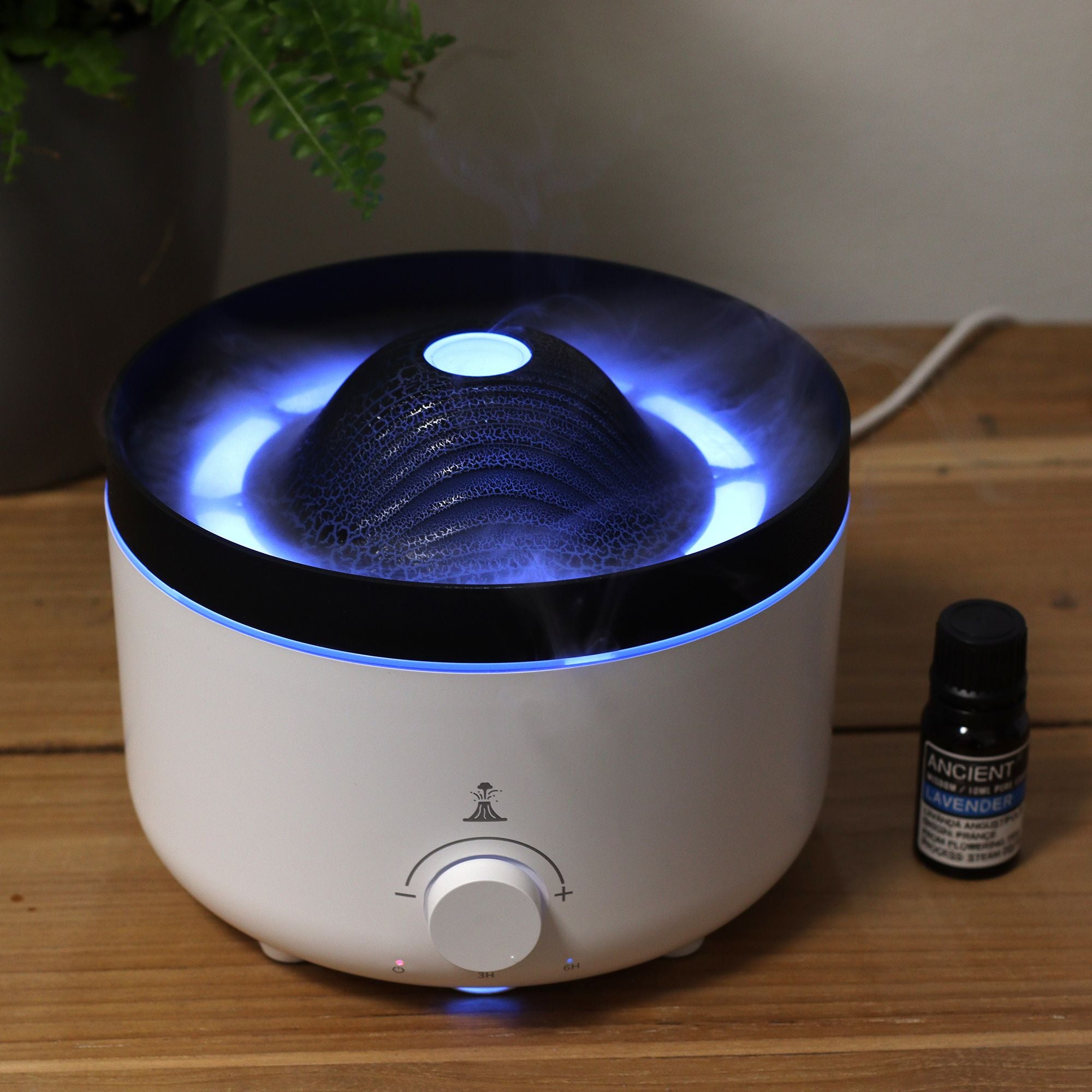 Large Volcano Effect Aroma Diffuser (plug) Two Colours - 560ml - Burnt Orchid Organics