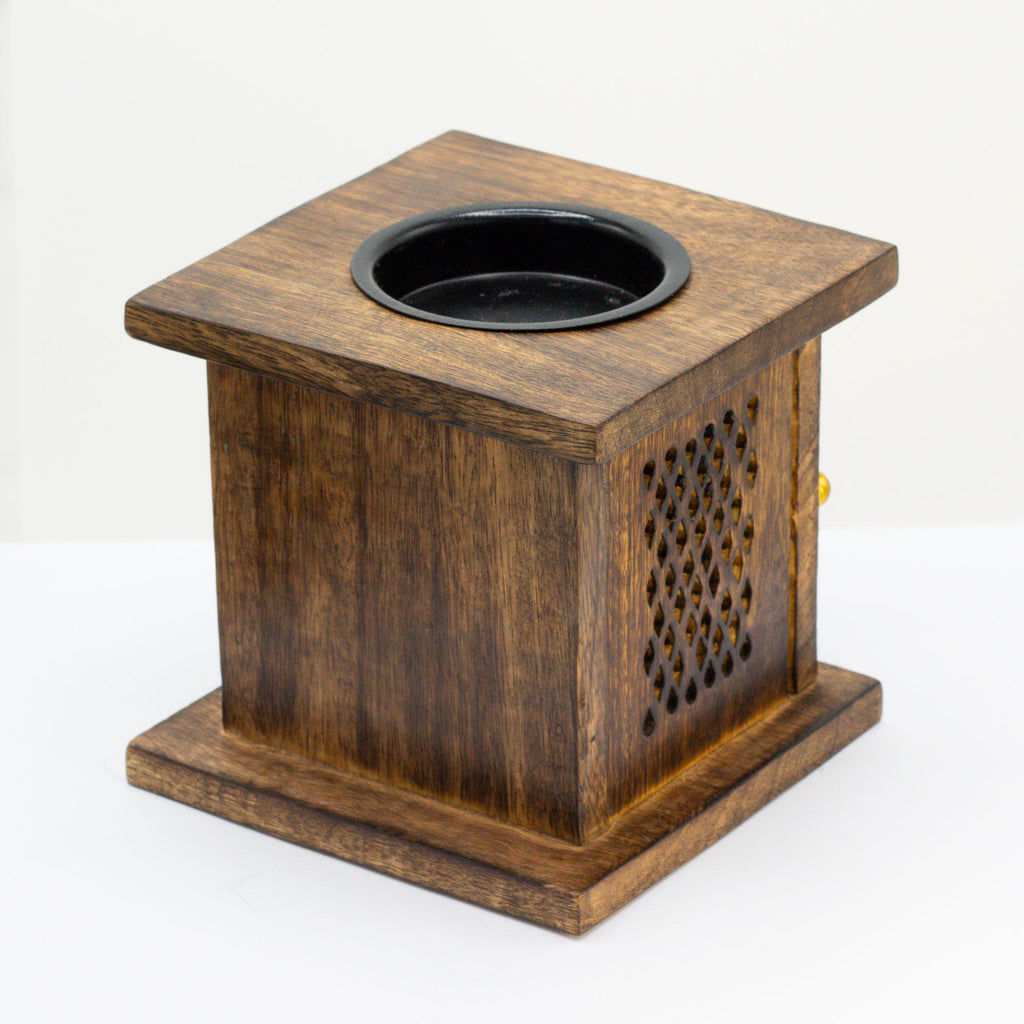 Large Mango Box Burner - Buddha - Burnt Orchid Organics