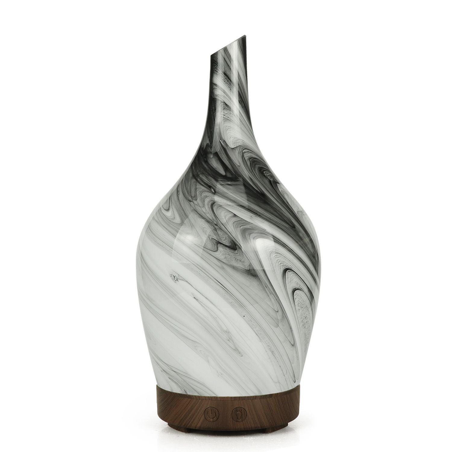 Aroma Atomiser - Glass Abstract Grey USB - Burnt Orchid Organics