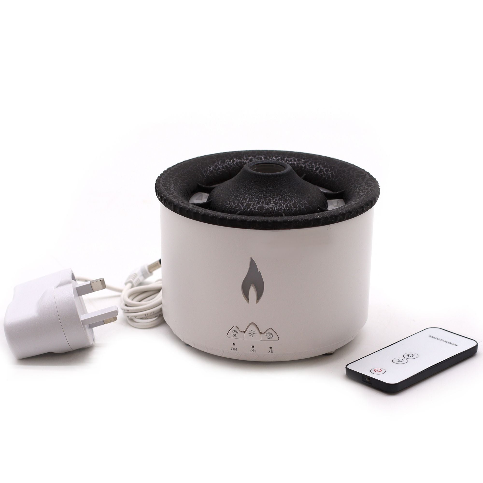 Medium Volcano Effect Aroma Diffuser (plug) Two Colours - 360ml - Burnt Orchid Organics