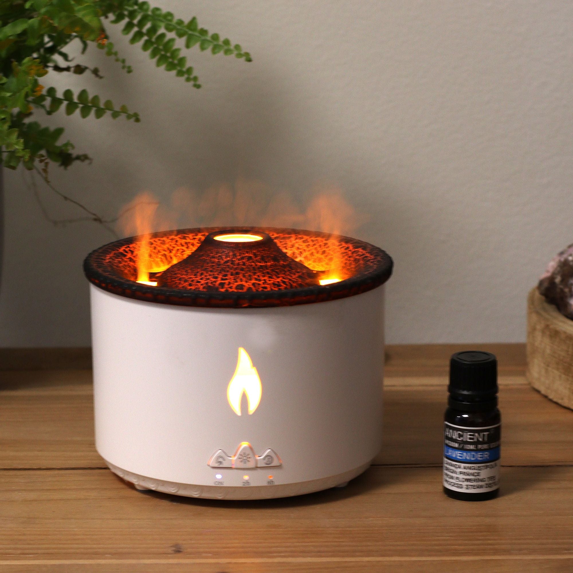 Medium Volcano Effect Aroma Diffuser (plug) Two Colours - 360ml - Burnt Orchid Organics