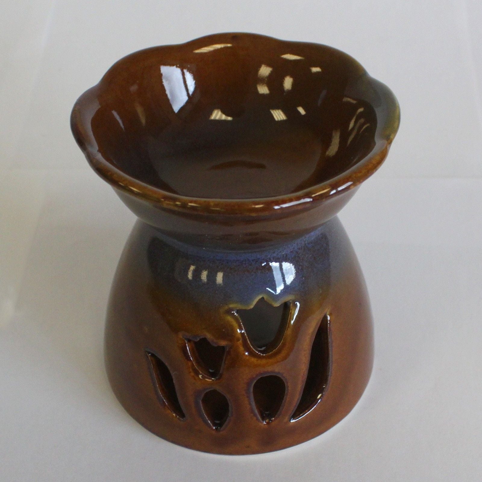 Tulip Design Oil Burner - Amber