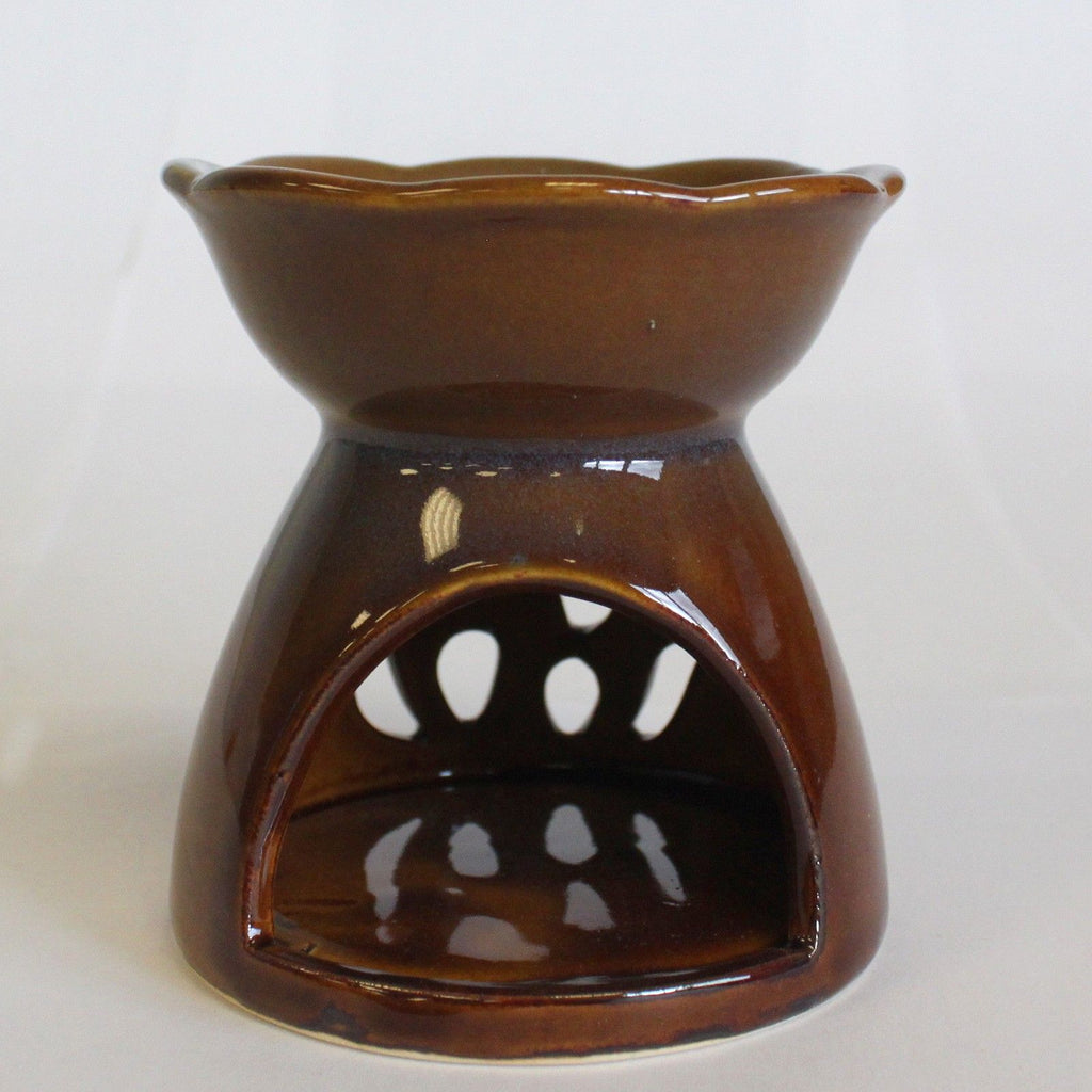 Tulip Design Oil Burner - Amber