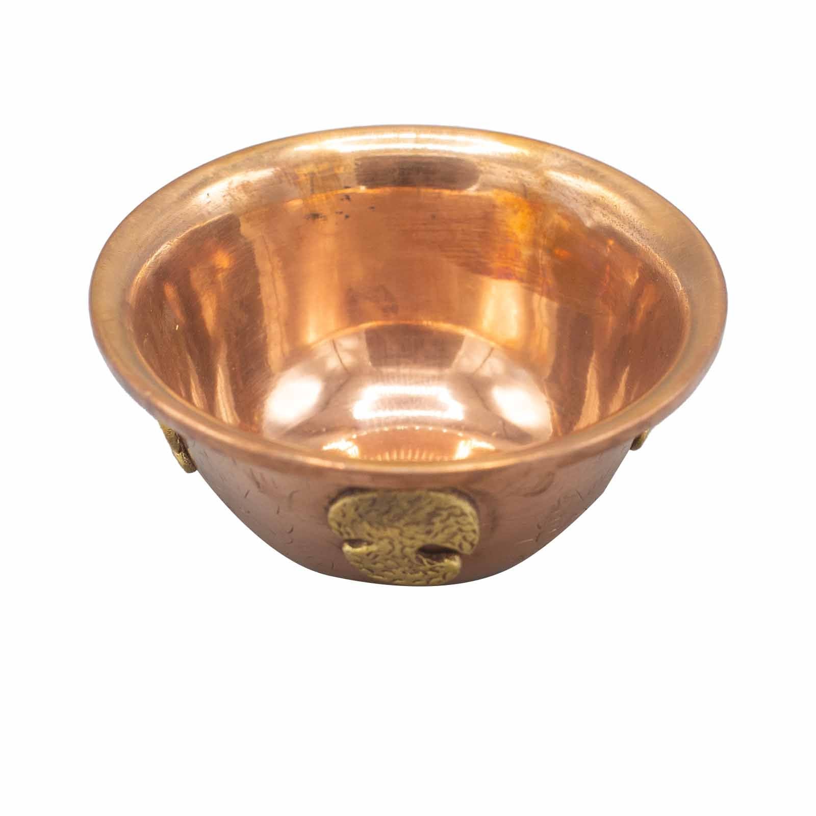 Copper Ritual Bowl with Tree of Life 12x5cm - Burnt Orchid Organics