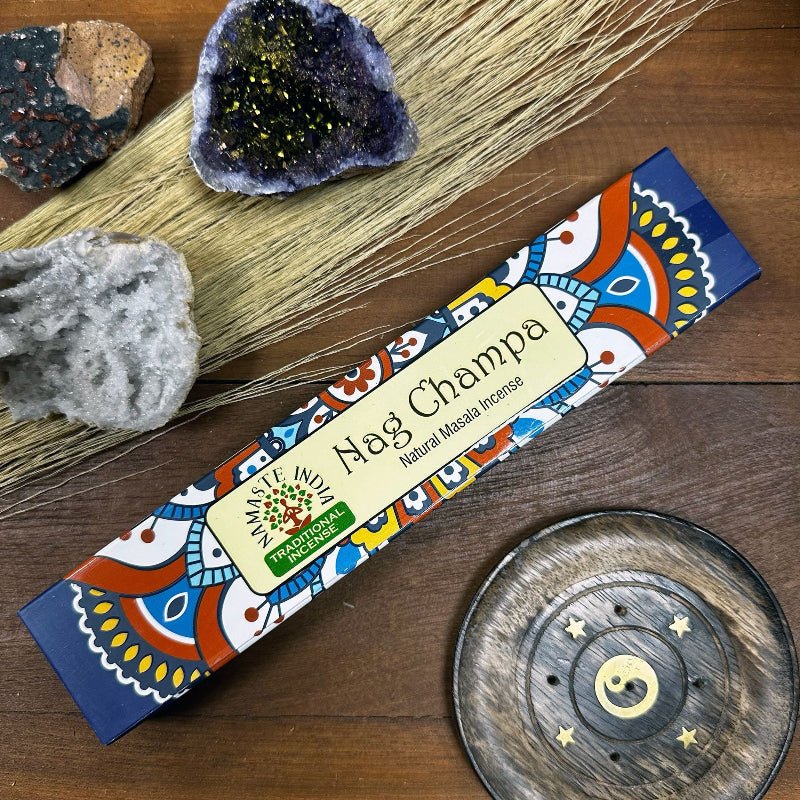 Namaste Mandala Masala Incense - Nagchampa - Burnt Orchid Organics