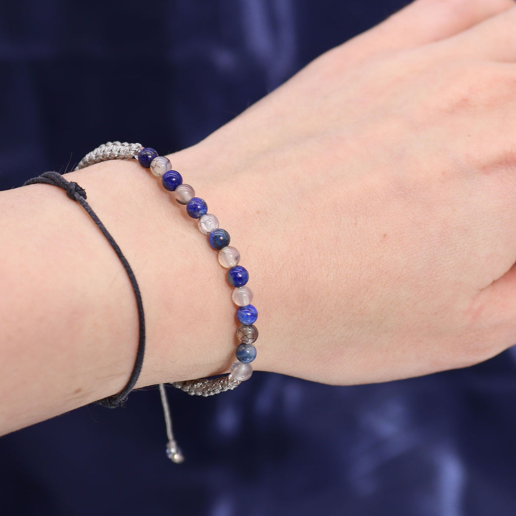 Zodiac Crystal Candle with Gemstone Bracelet - Taurus - Burnt Orchid Organics
