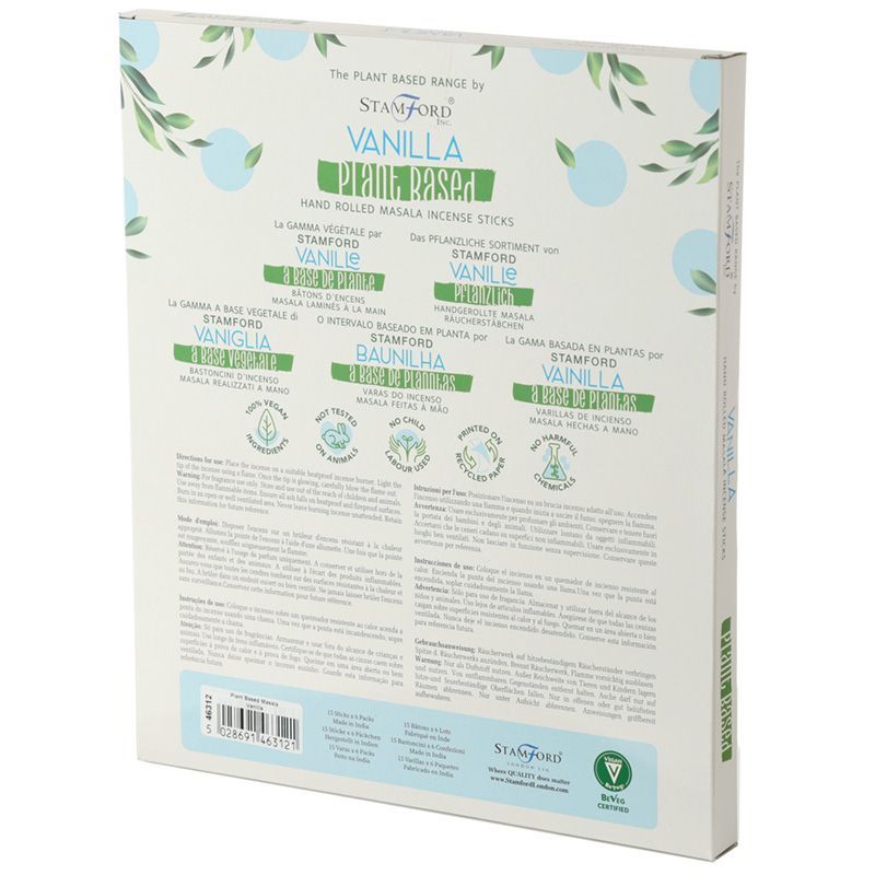 Plant Based Masala Incense Sticks - Vanilla - Burnt Orchid Organics