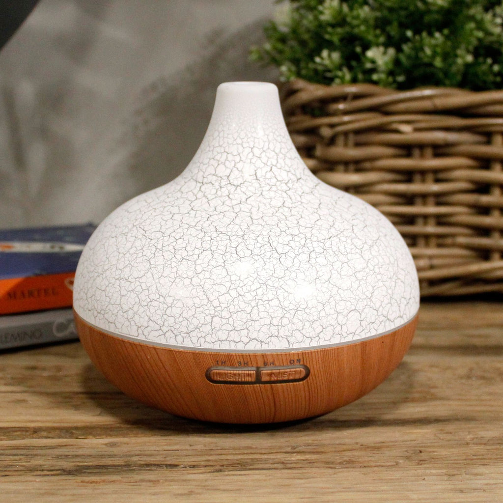 Santorini Atomiser - Shell Effect - USB - Colour Change - Timer - Burnt Orchid Organics