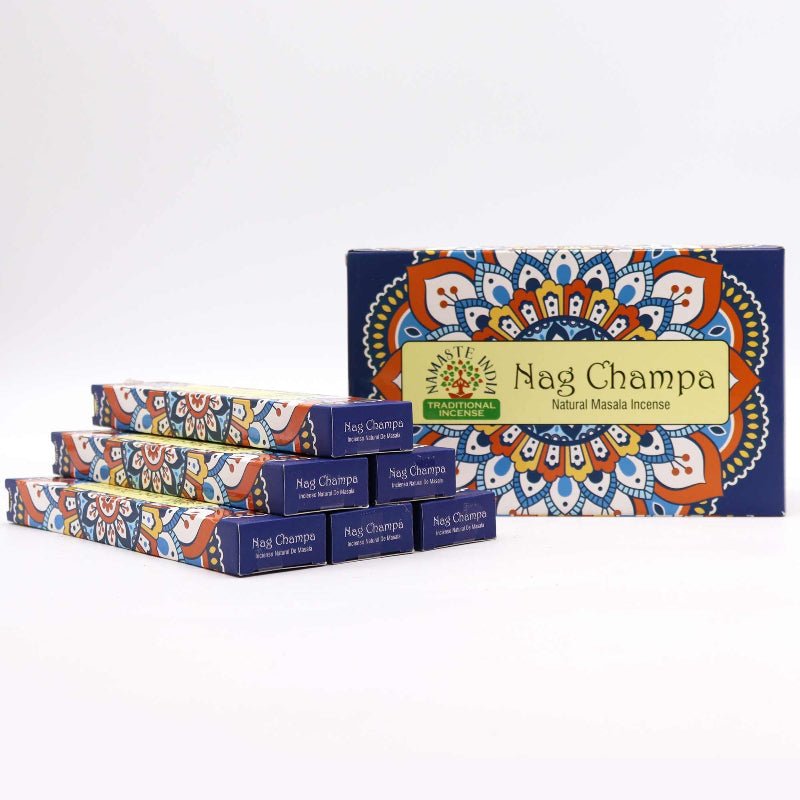 Namaste Mandala Masala Incense - Nagchampa - Burnt Orchid Organics