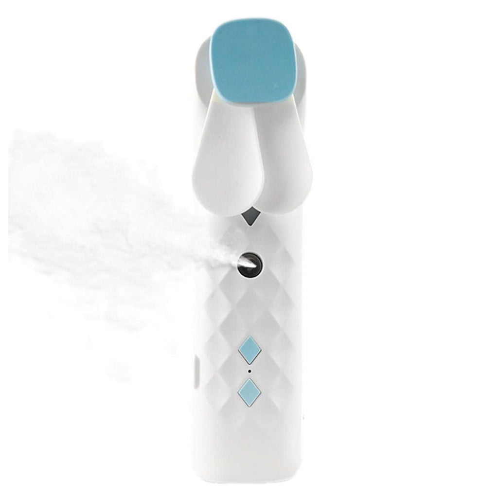 White Nano Mist Face Fan & Spray - USB chargable - Burnt Orchid Organics
