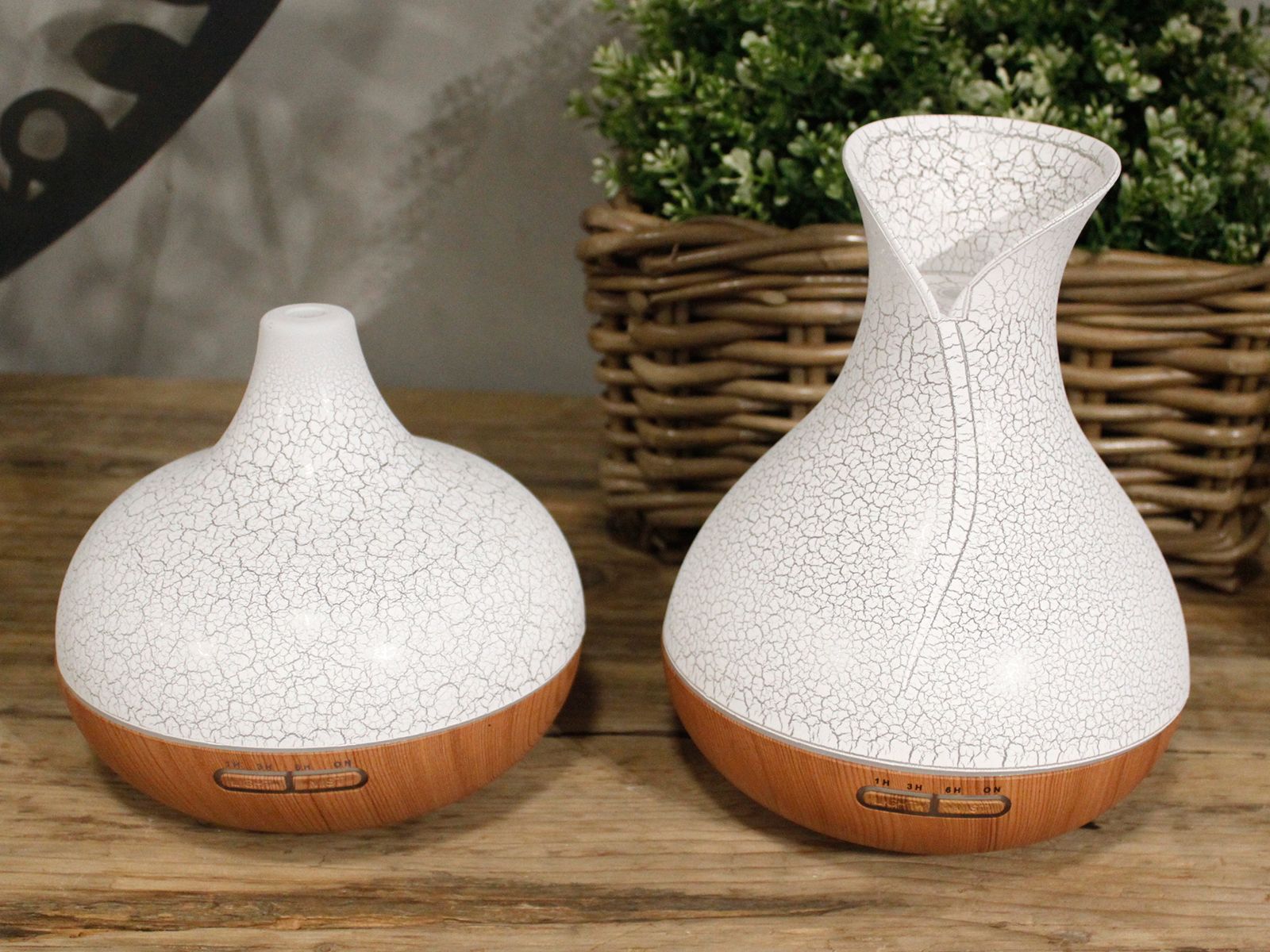 Santorini Atomiser - Shell Effect - USB - Colour Change - Timer - Burnt Orchid Organics