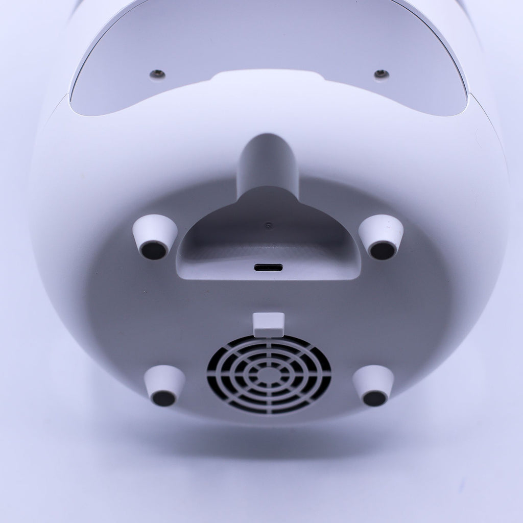 Salt Stone Flame Effect Aroma Diffuser - White USB - Colour Change and Timer - Burnt Orchid Organics