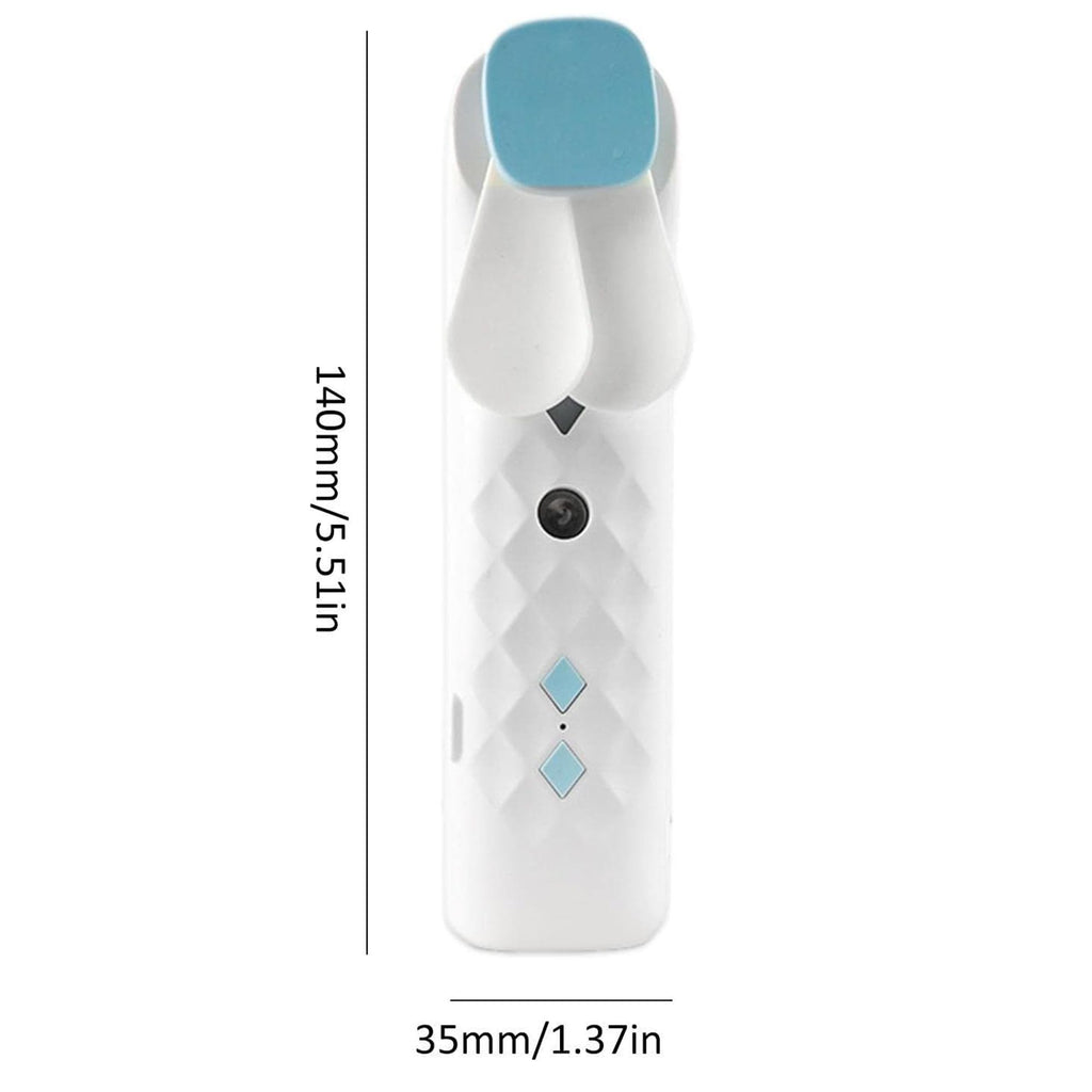 White Nano Mist Face Fan & Spray - USB chargable - Burnt Orchid Organics