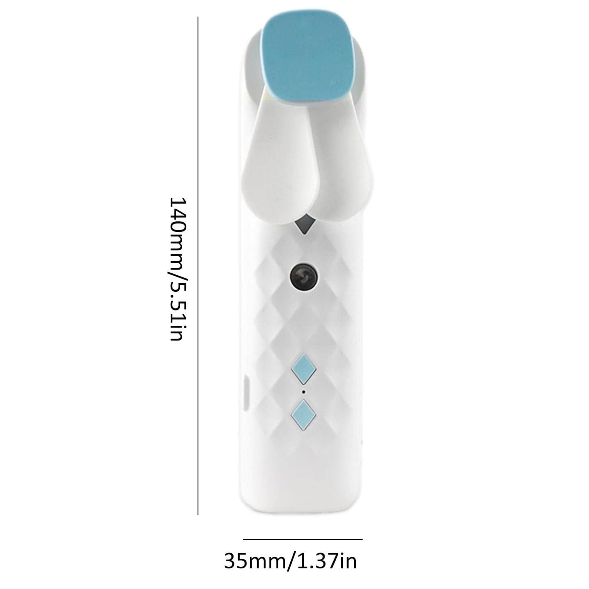 White Nano Mist Face Fan & Spray - USB chargable - Burnt Orchid Organics