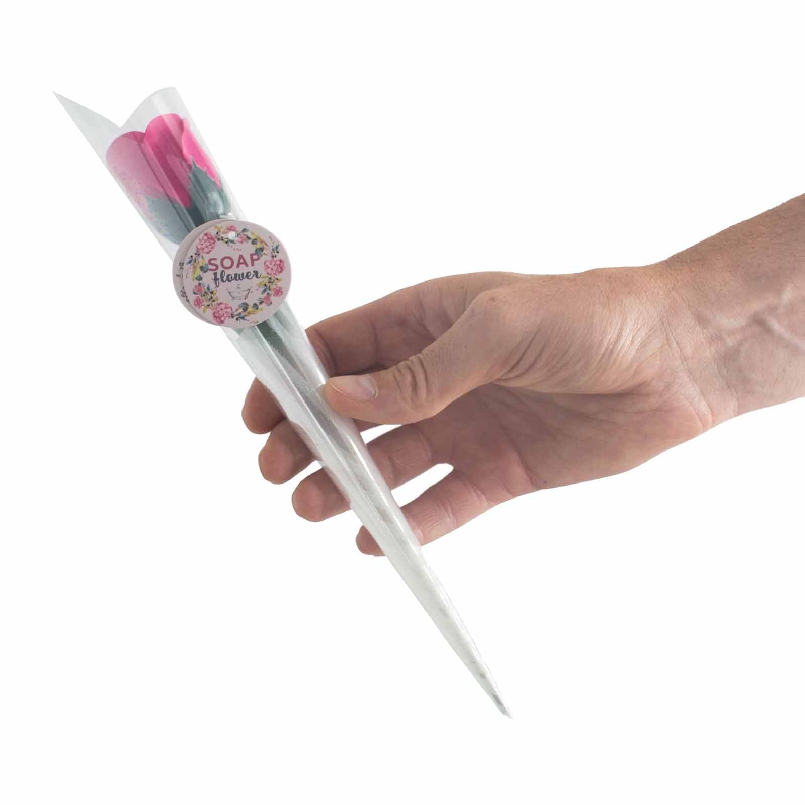 Soap Flower - Small Pink Rose - Burnt Orchid Organics