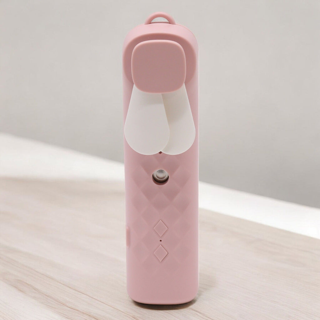 Pink Nano Mist Face Fan & Spray - USB chargable - Burnt Orchid Organics