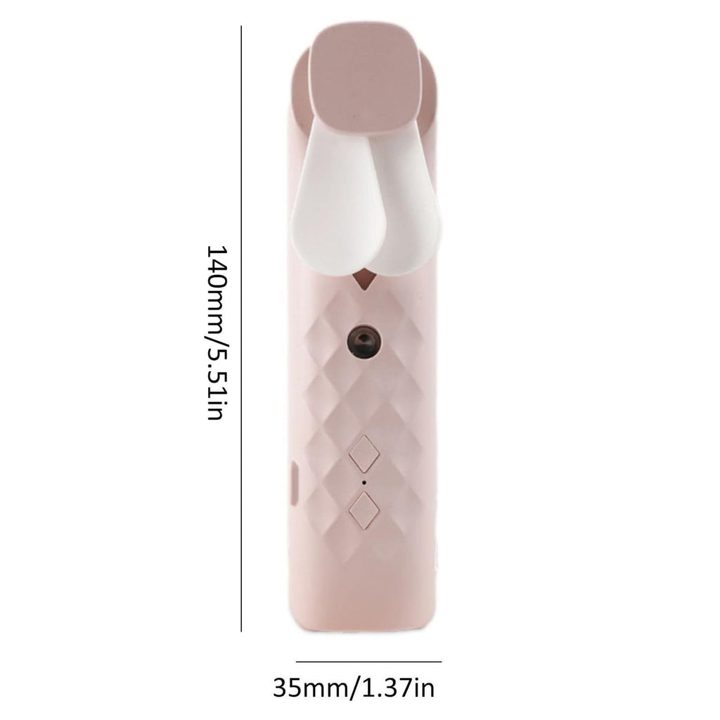 Pink Nano Mist Face Fan & Spray - USB chargable - Burnt Orchid Organics