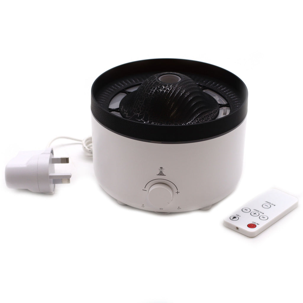 Large Volcano Effect Aroma Diffuser (plug) Two Colours - 560ml - Burnt Orchid Organics