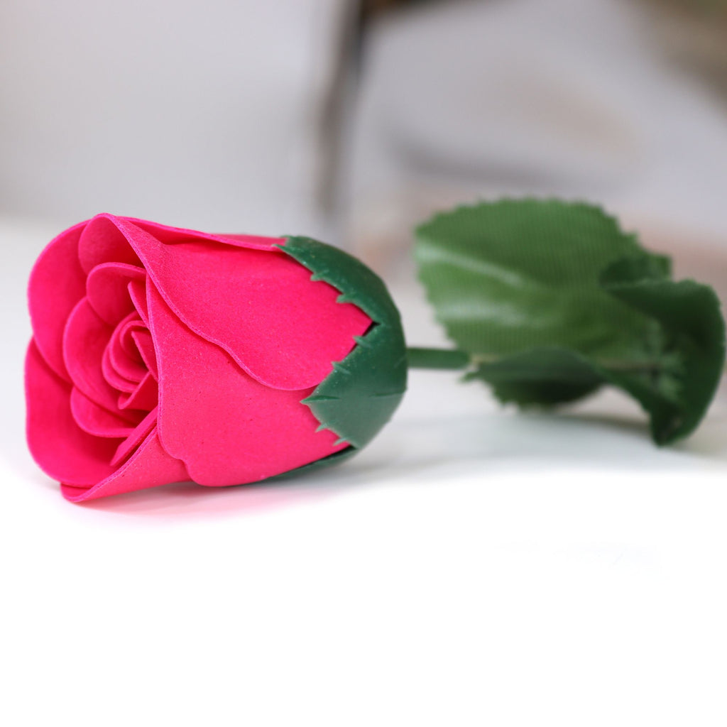 Soap Flower - Small Pink Rose - Burnt Orchid Organics