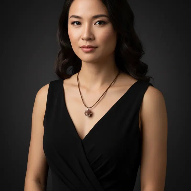 “Sanctuary in a Cage — Aromatherapy Necklace ” - Burnt Orchid Organics