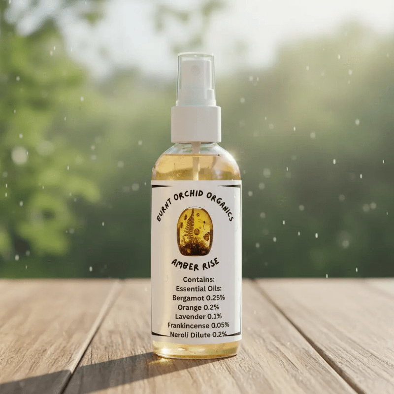 Energising Mood Support Spray - Amber Rise (Mood Lifting) - Burnt Orchid Organics